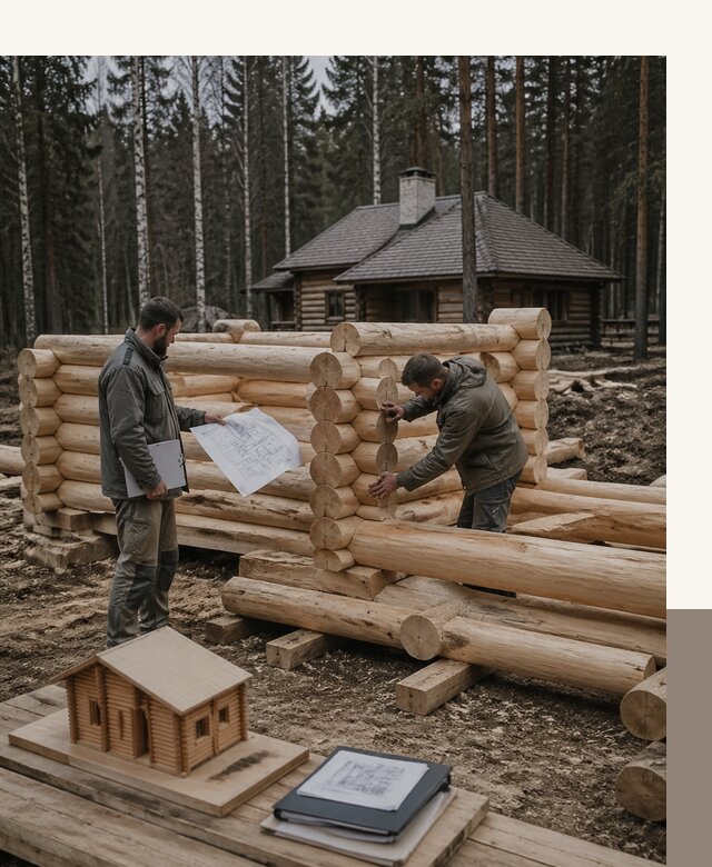 Проектирование и строительство домов из бревна в Майкопе